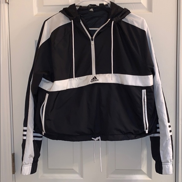 adidas Jackets & Blazers - adidas cropped Wind Breaker